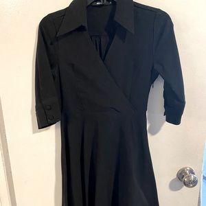 Black Miusol Below-the-Knee Dress